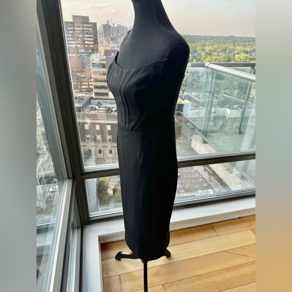 🆕 DRESS THE POPULATION 🧿 NWT Cosette Corset Strapless Bodycon Dress, Black SzL - Picture 9 of 16